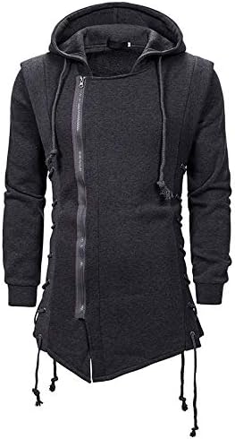 CNSTORE Herrmode huvtröjor sweatshirts Assassins Gothic Creed dragkedja sida snörning jacka fleece lösa ytterkläder