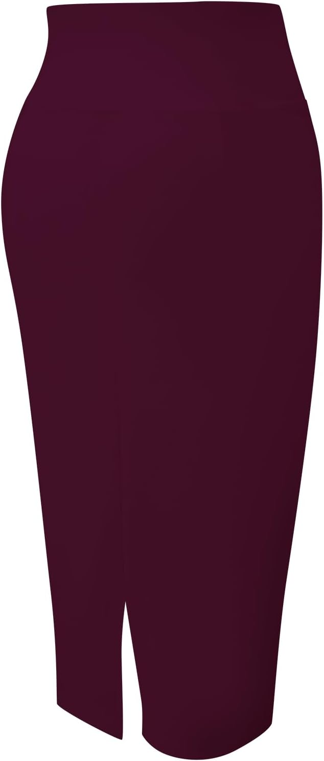Tapata Dam kontor arbete pennkjol stretch hög midja under knät bodycon för business casual