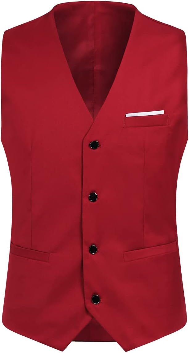 YOUTHUP 3-delad kostym smal passform för män elegant business bröllop kostym blazer västar byxor