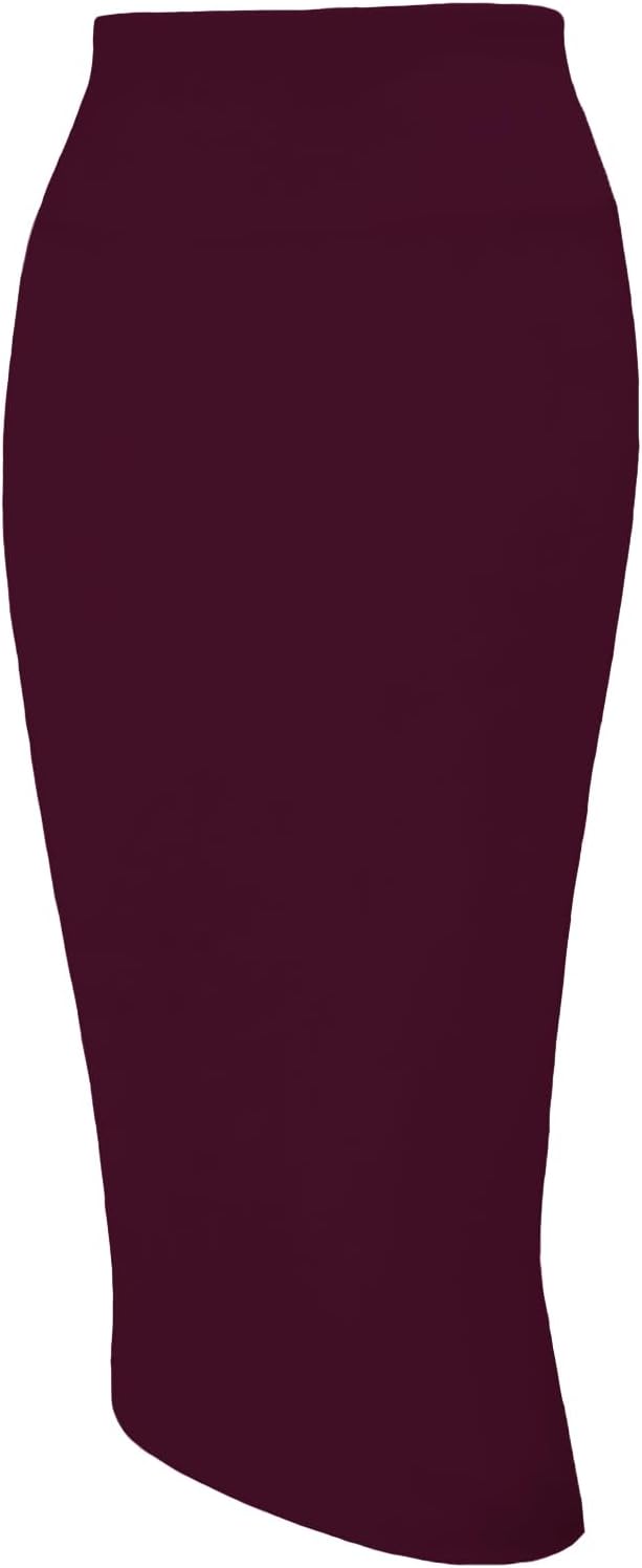 Tapata Dam kontor arbete pennkjol stretch hög midja under knät bodycon för business casual