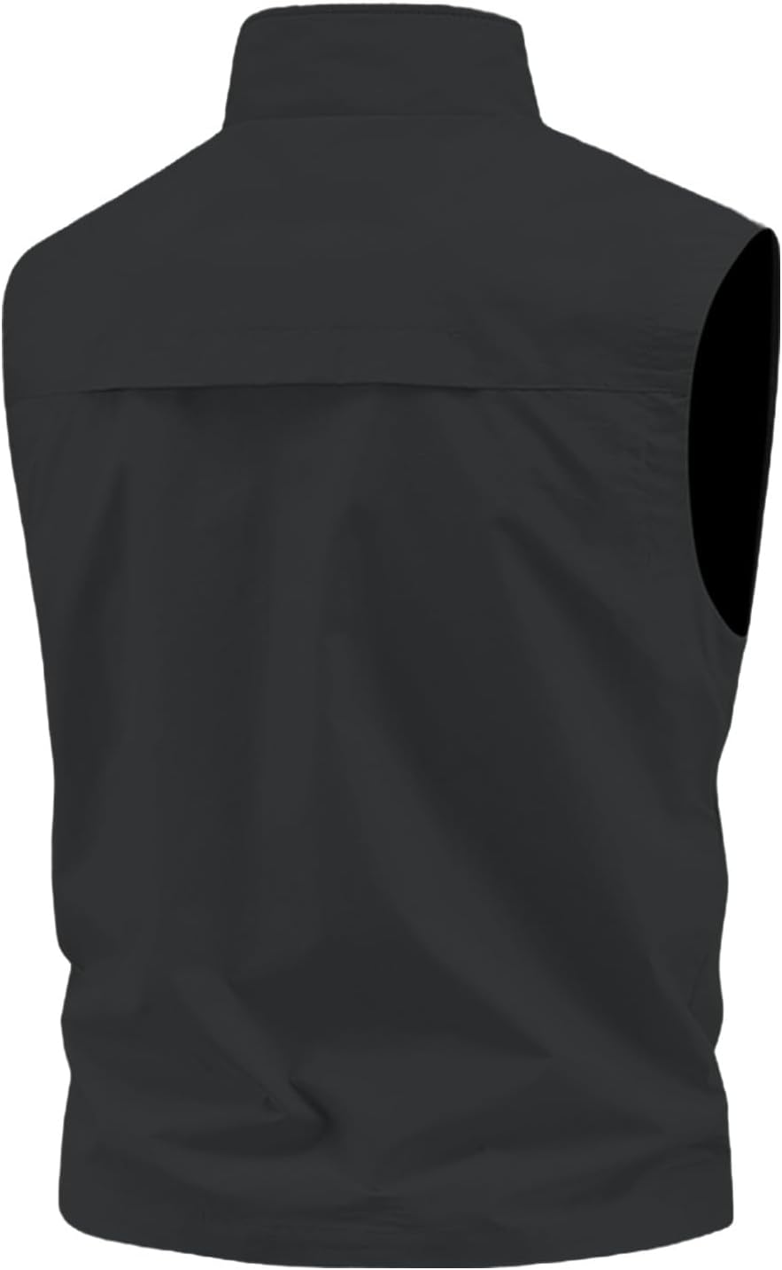 mäns fiskeväst för fyra årstider, utomhus, avslappnad, tunn, med dragkedja, stor storlek tank top bustier