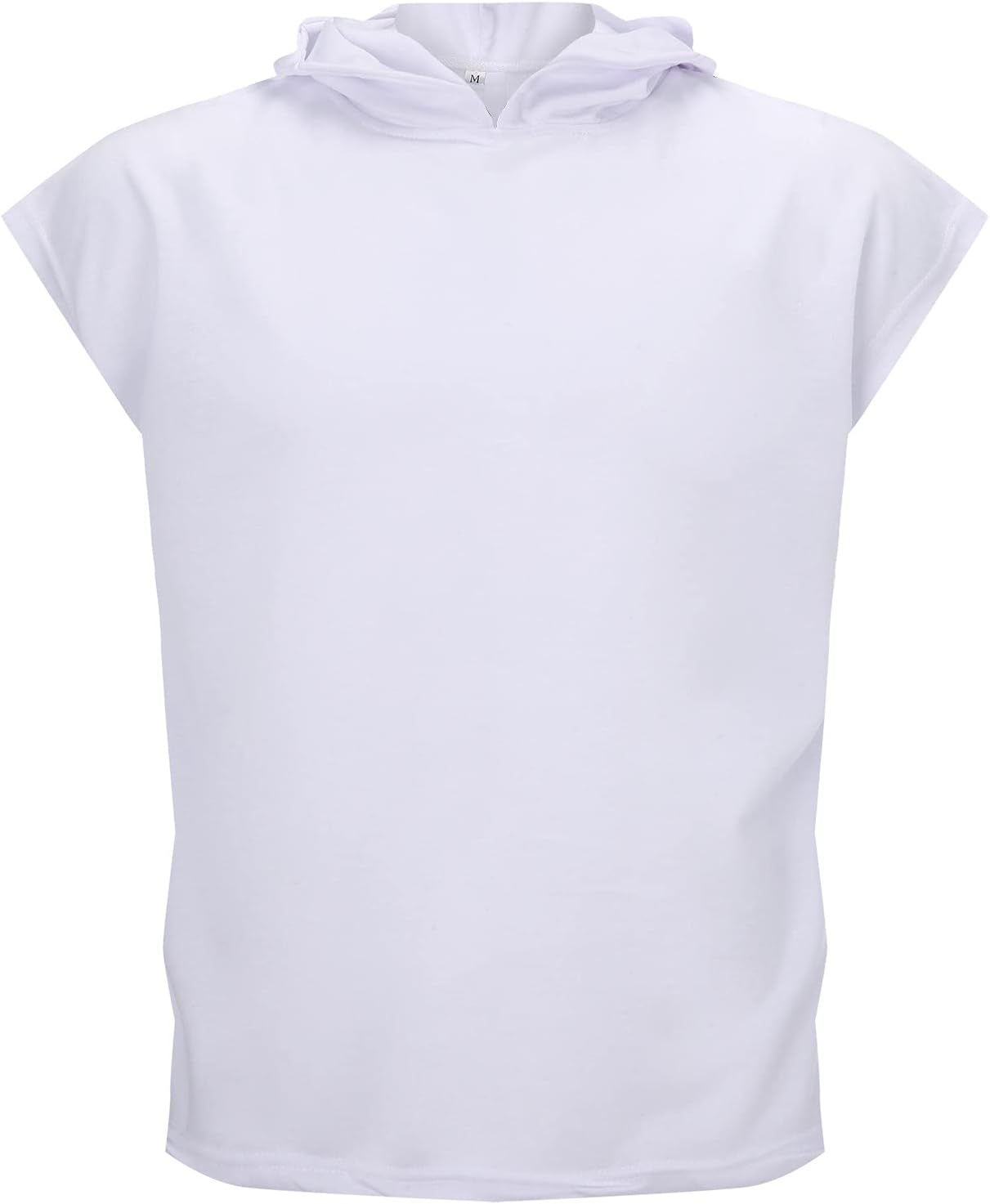 Mäns tanktopp träning ärmlös huvtröja sport fitness muskelskjorta gym huva tröja utan fickor enfärgad huvtröja lös fritid tankskjorta med huva mode remmar work out toppar topp