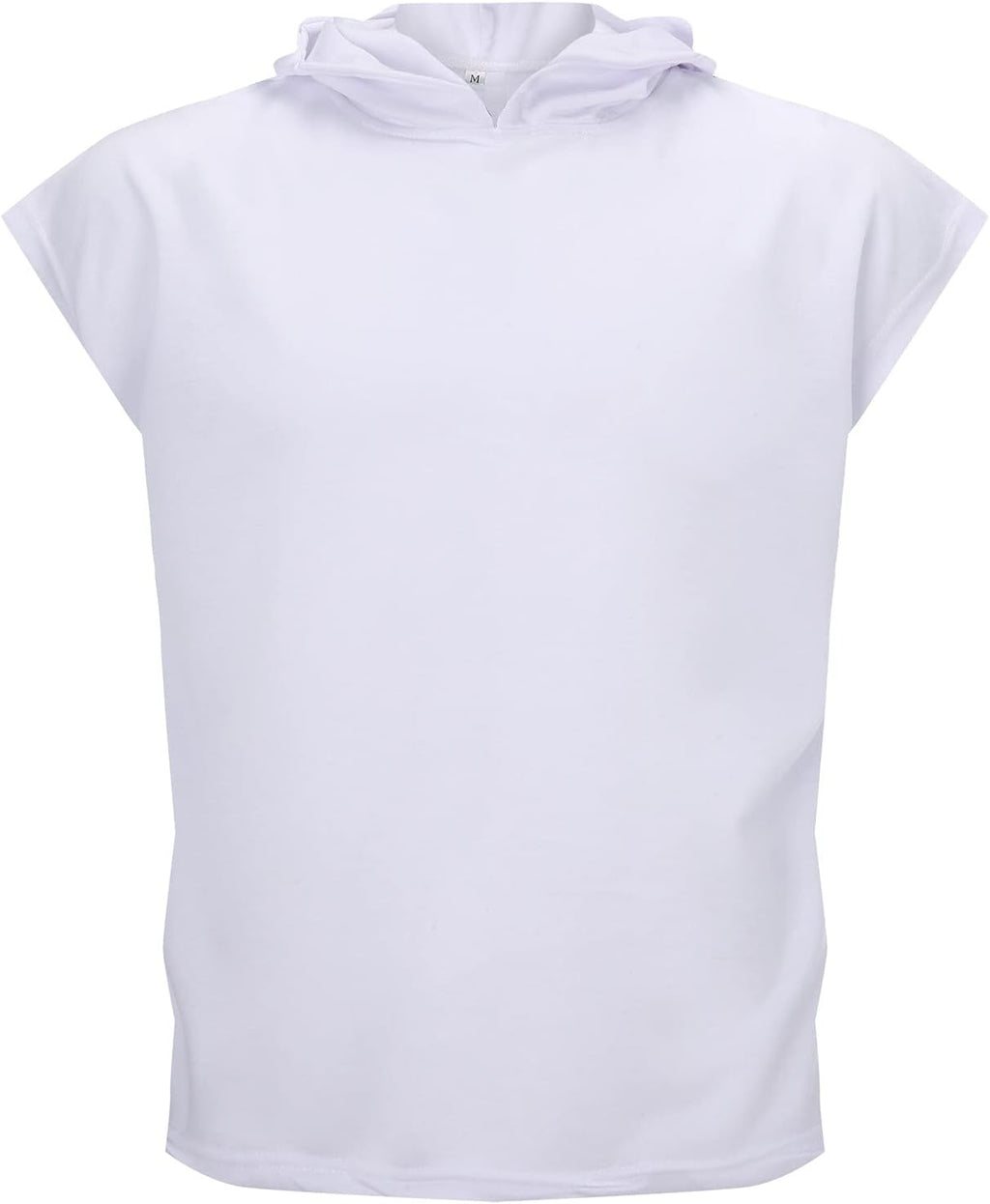 Mäns tanktopp träning ärmlös huvtröja sport fitness muskelskjorta gym huva tröja utan fickor enfärgad huvtröja lös fritid tankskjorta med huva mode remmar work out toppar topp