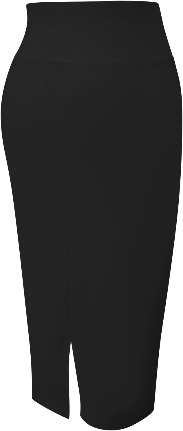 Tapata Dam kontor arbete pennkjol stretch hög midja under knät bodycon för business casual