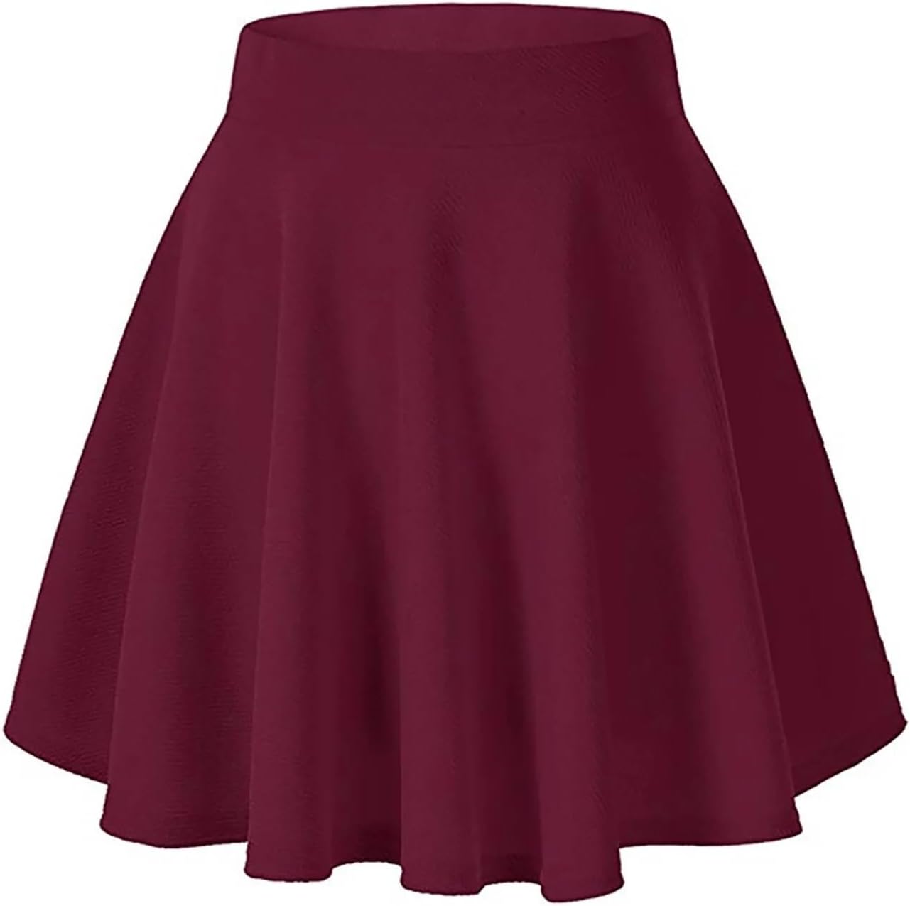 Damkjol Stretch Flared Casual Skirts Pleated A Line Swim Cover Up For