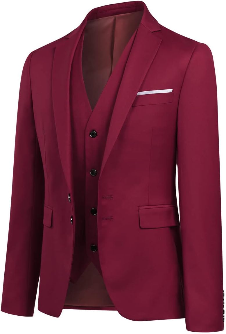 YOUTHUP Herr blazer Slim Fit 2 knappar formell vardaglig kostym jacka bröllop smoking jackor