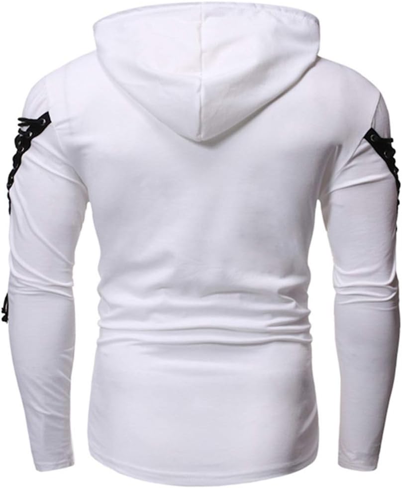 Herr Hooded Base Coat Personalized Pocket Casual Långärmad T-shirt Mens Hip Hop Long Sleeve Pullover Hoodies t Shirts Men's Long Sleeve Hoodie T Shirts V Neck Hooded Tops Tshirt