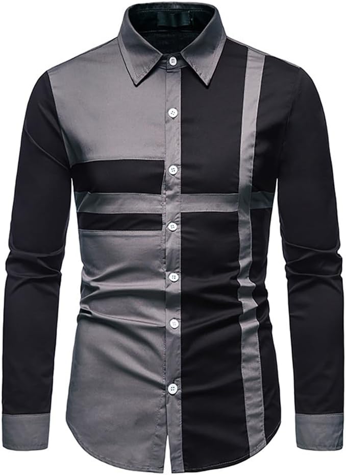 Västernskjortor för män långärmade smal passform cowboy casual button-down-skjorta herr casual button down denim skjortor långärmad klänning skjorta herr klänning skjortor långärmad business klassiska