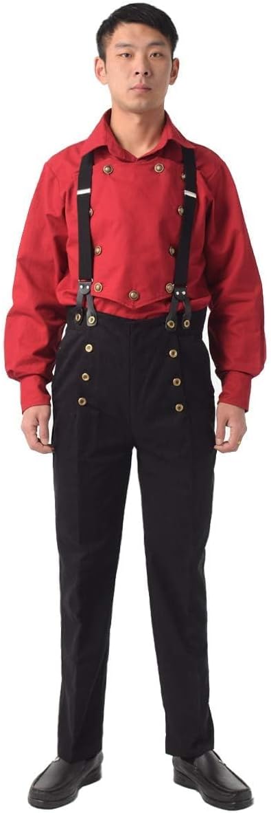 BPURB Viktorianska byxor för män cosplay kostym steampunk gotiska byxor byxor