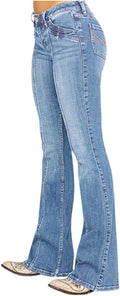 Jeans Kvinnor Hög Midja Denim Byxor Stretch Bekväma Jeans Bekväma Push Up Byxor Med Fickor Mode Baggy Stil Avslappnad För Kontor, Fritid Och Daglig Användning