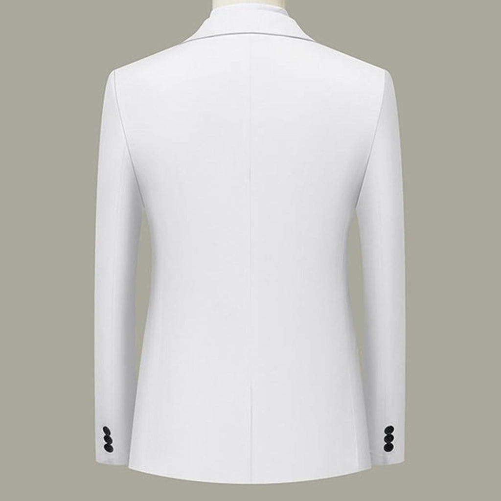 Herr smal passform koreansk trend blazer lätt hemkomst daglig sportrock en knapp smal passform kostymjackor