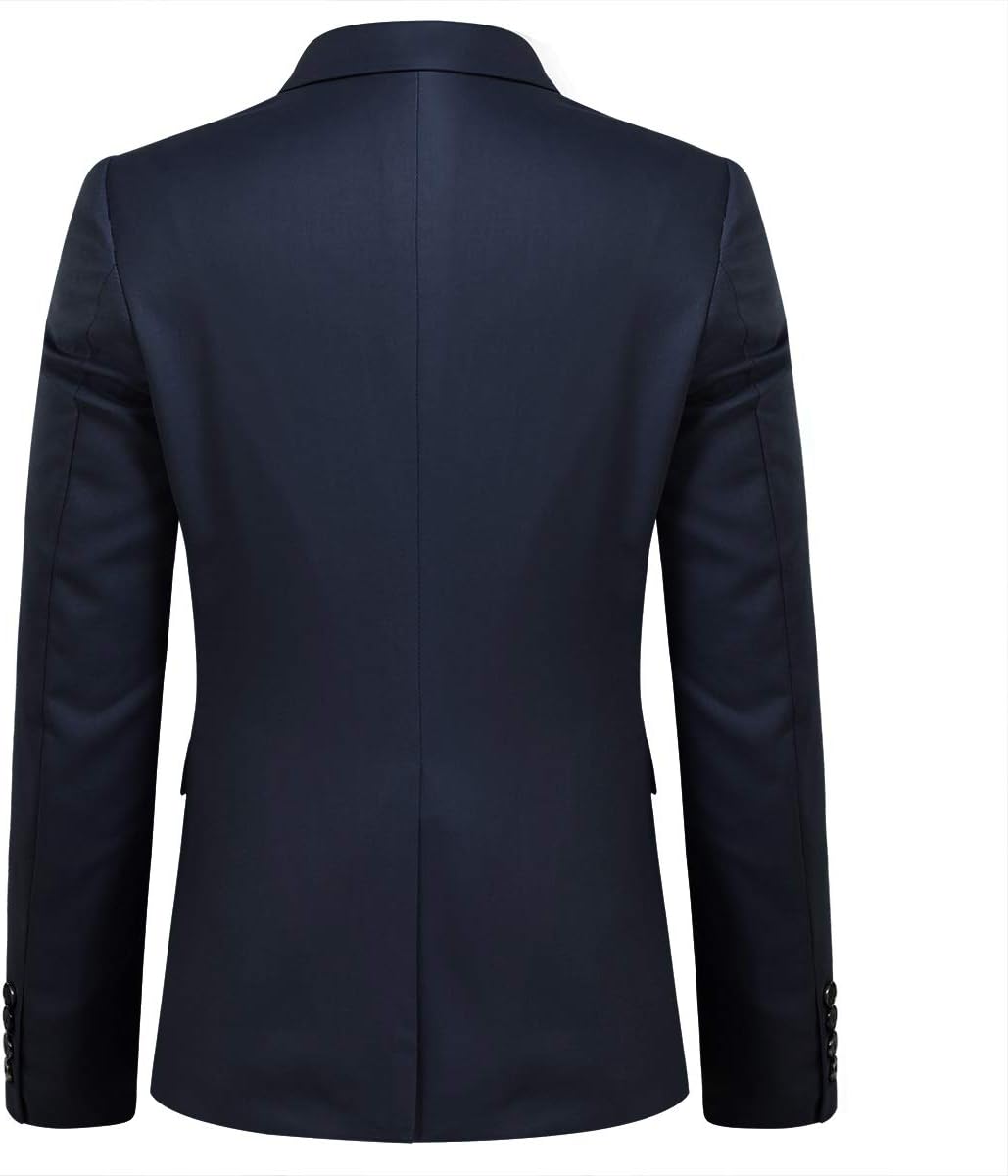 YOUTHUP Herr blazer Slim Fit 2 knappar formell vardaglig kostym jacka bröllop smoking jackor