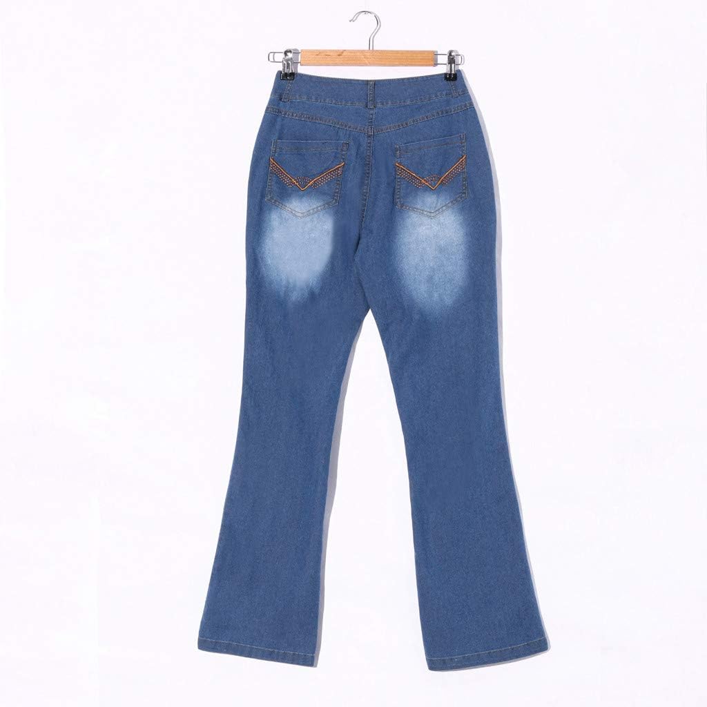 Jeans Kvinnor Hög Midja Denim Byxor Stretch Bekväma Jeans Bekväma Push Up Byxor Med Fickor Mode Baggy Stil Avslappnad För Kontor, Fritid Och Daglig Användning
