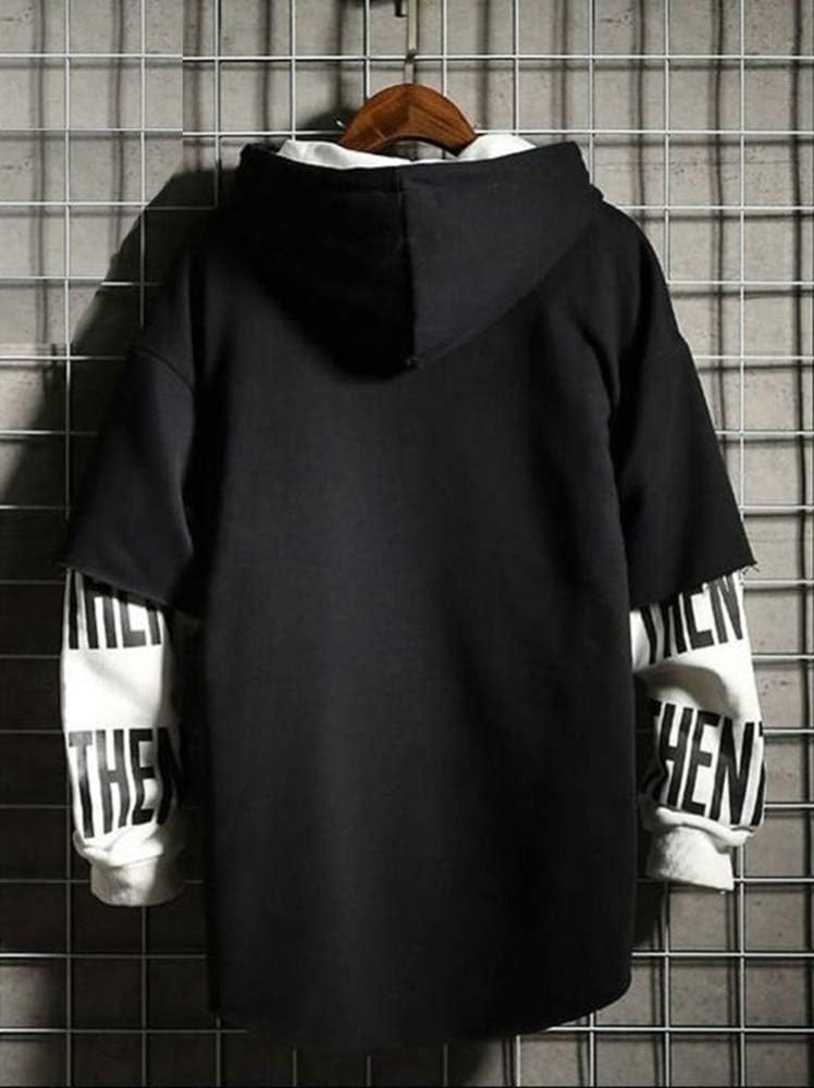 Hello MrLin Herrarmode Techwear Hip Hop Kapuzenpullover Japanischer Streetwear Patchwork Urban Jumper