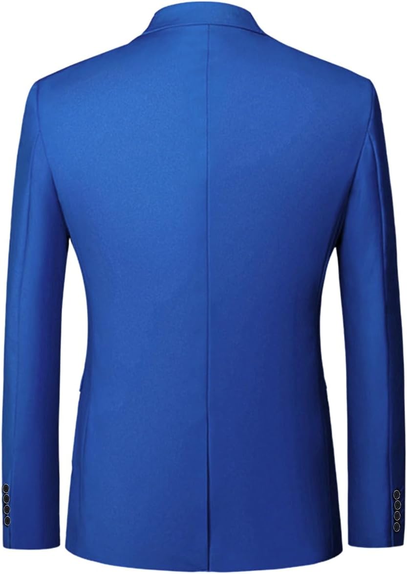 YOUTHUP Herr blazer Slim Fit 2 knappar formell vardaglig kostym jacka bröllop smoking jackor