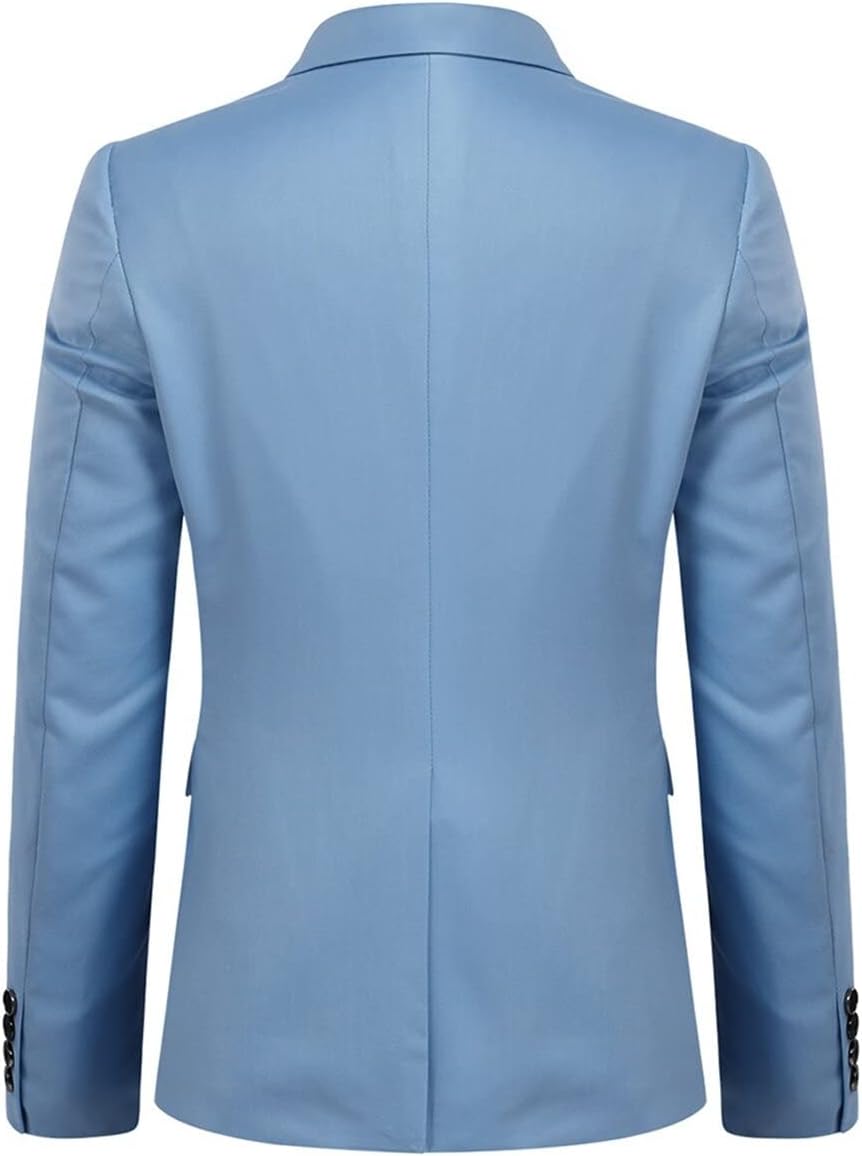 YOUTHUP Herr blazer Slim Fit 2 knappar formell vardaglig kostym jacka bröllop smoking jackor