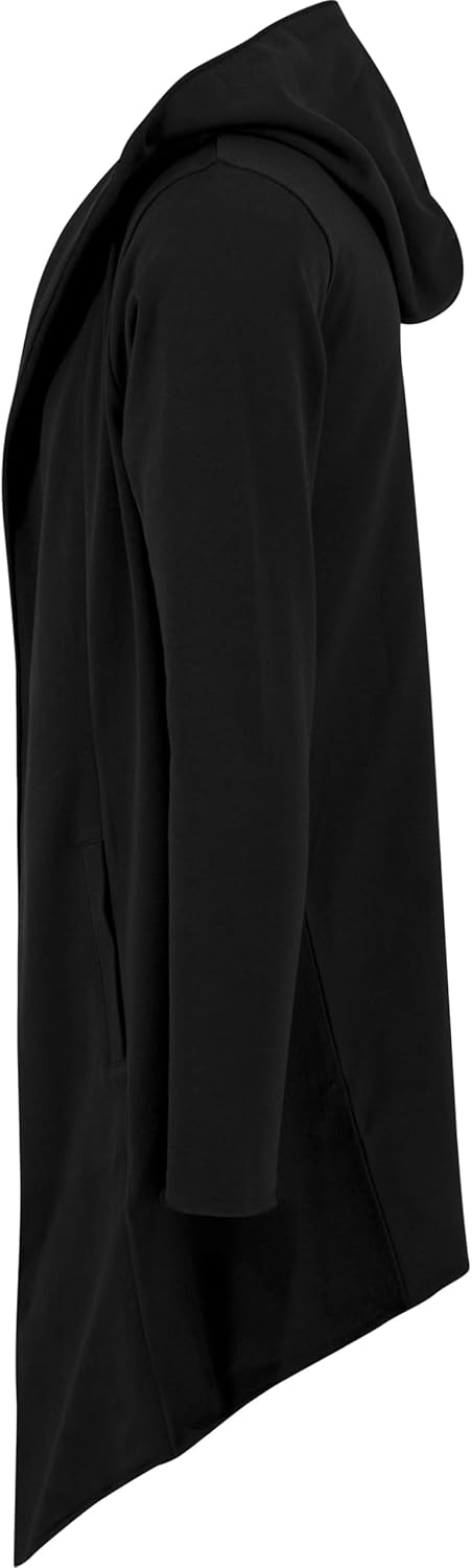 Urban Classics herr Lång huva öppen kant kofta Cardigan-tröja (1-pack)