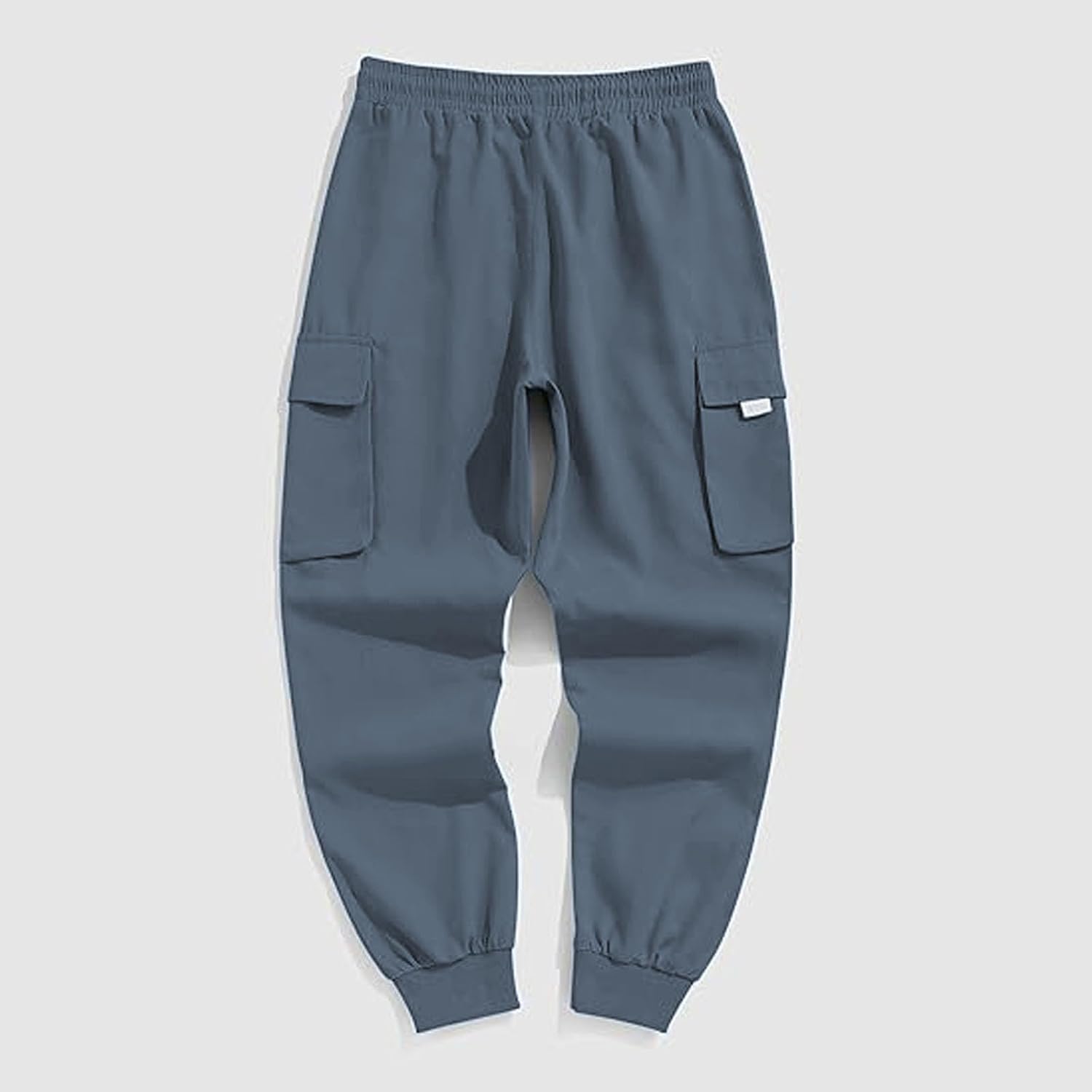 Herr cargo joggingbyxor elastisk midja dragsko säckiga träningsbyxor techwear byxor för män 2025 trendiga kläder