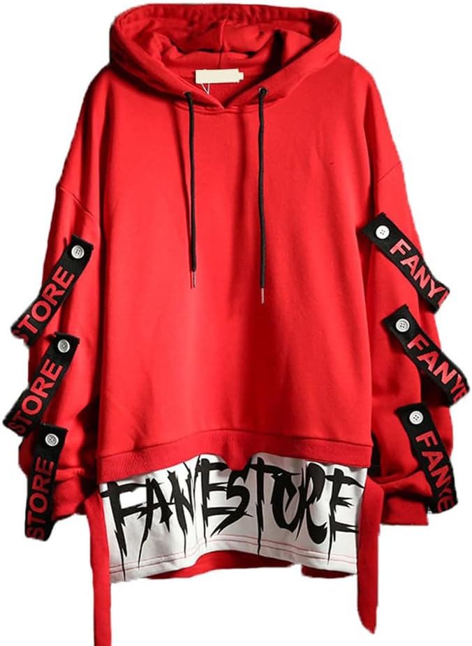 Hello MrLin Herr Techwear Japansk Harajuku Hoodie Hip Hop Stil Urban Streetwear