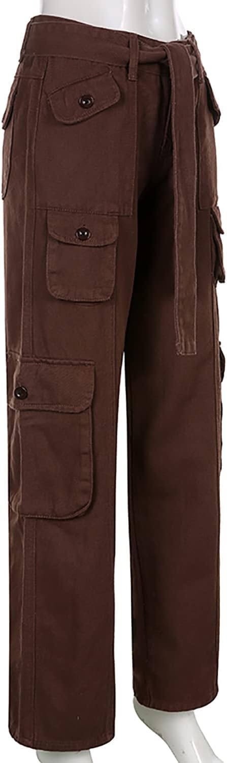 Kvinnor Y2k-jeans, gothstil, byxor i punkig emostil, säckiga, utsvängda jeans, breda ben, Harajuku grunge-byxor, hiphop-kläder