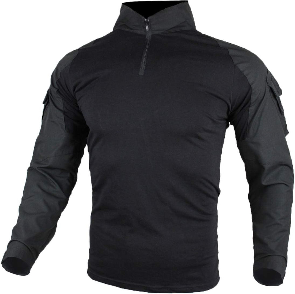 Tactical Combat T-shirt för män, Ripstop andningsbar tröja för jakt Military Airsoft