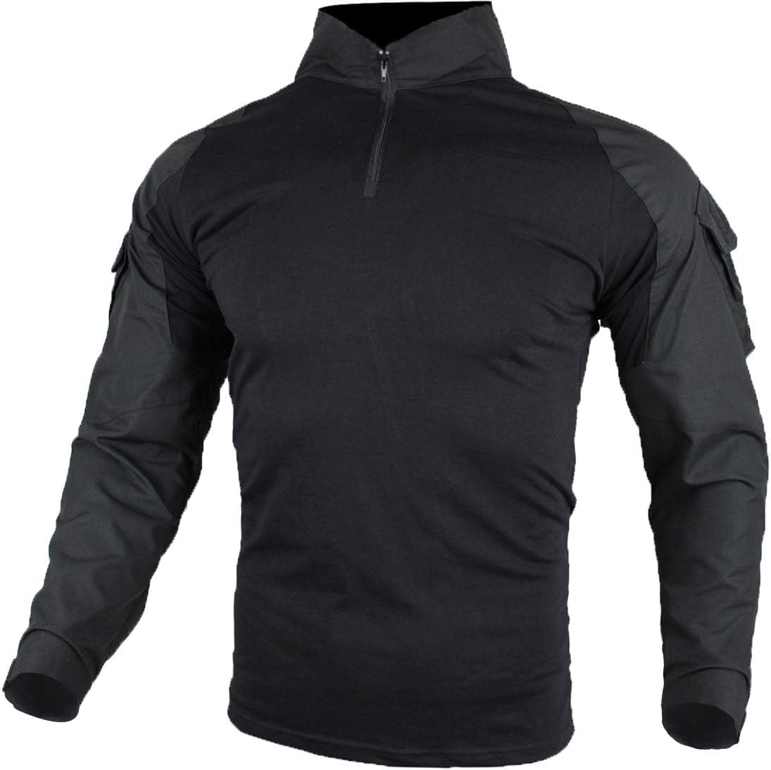 Tactical Combat T-shirt för män, Ripstop andningsbar tröja för jakt Military Airsoft