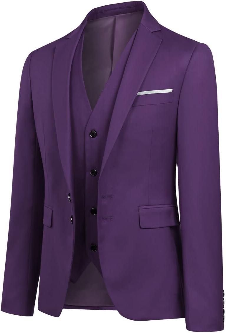 YOUTHUP Herr blazer Slim Fit 2 knappar formell vardaglig kostym jacka bröllop smoking jackor