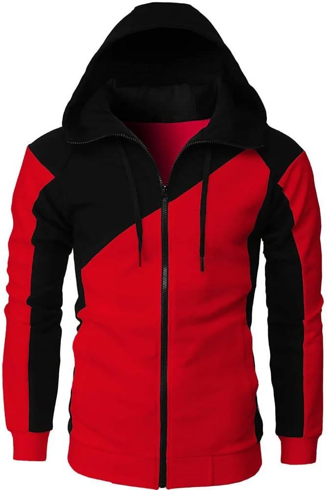 SYJYM Mode dragkedja huvtröjor män retro Harajuku enfärgad jacka High Street dragkedja huvtröja ledig lös sweatshirt kläder