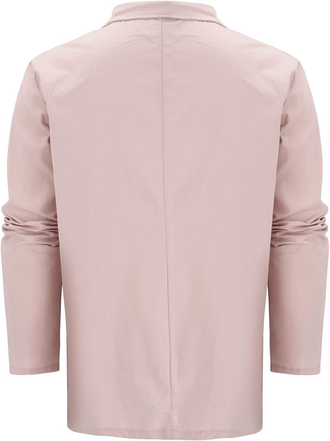 Lätt blazer för män tunn sommarrock herr vardaglig blazer fritid krage skjorta vår tunna rockar långärmad mysig jacka lös enfärgad skjortor andningsbar butt-up overshirt