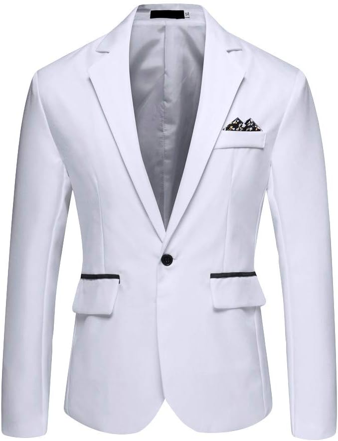 Générique Kostymjacka för män elegant formell kavaj bröllop business smal passform klassisk chic kontor ceremoni modern kavaj jacka herr A25