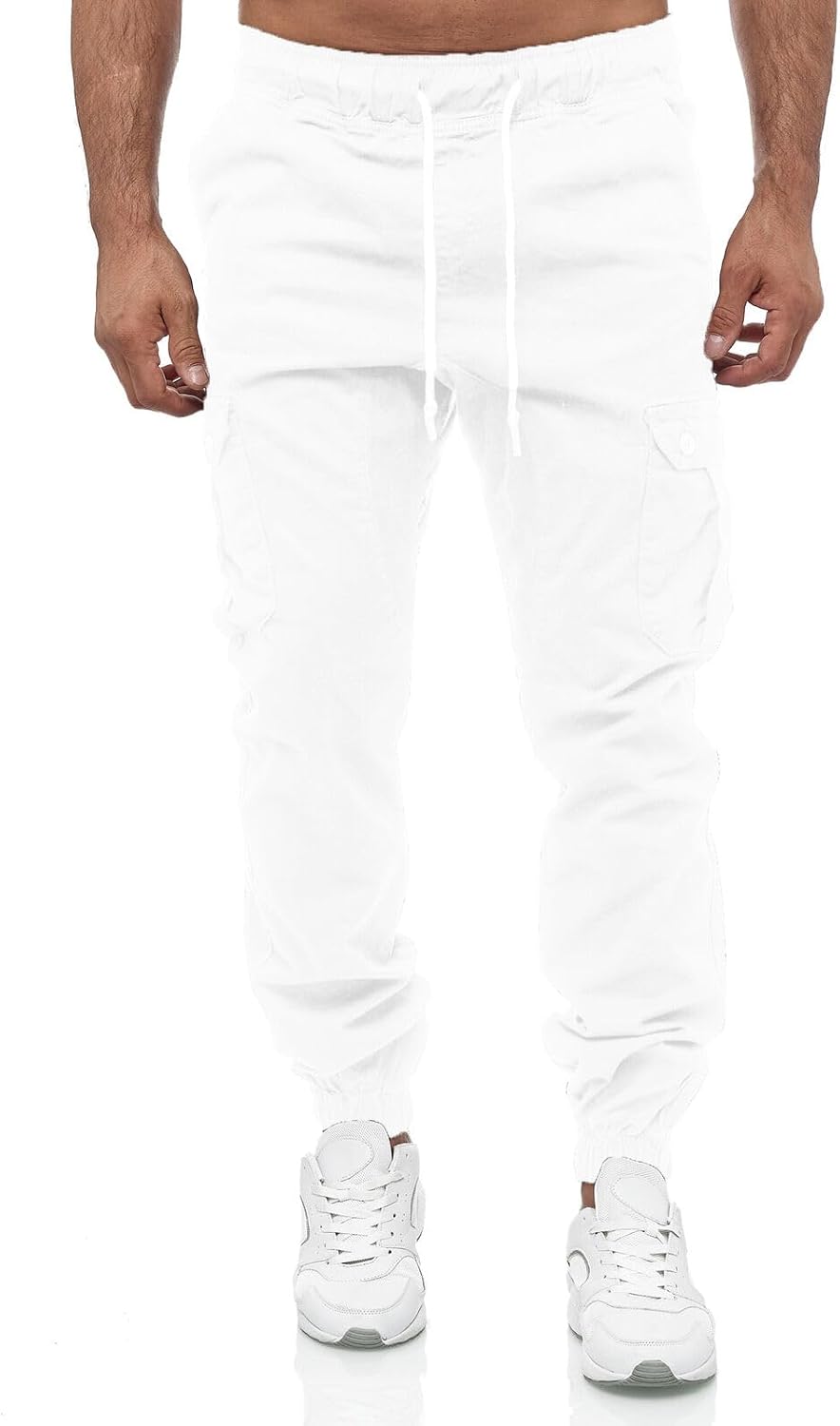 Tazzio cargobyxor herr, cargobyxor, joggingbyxor, chinos, normal passform, jeans 16610