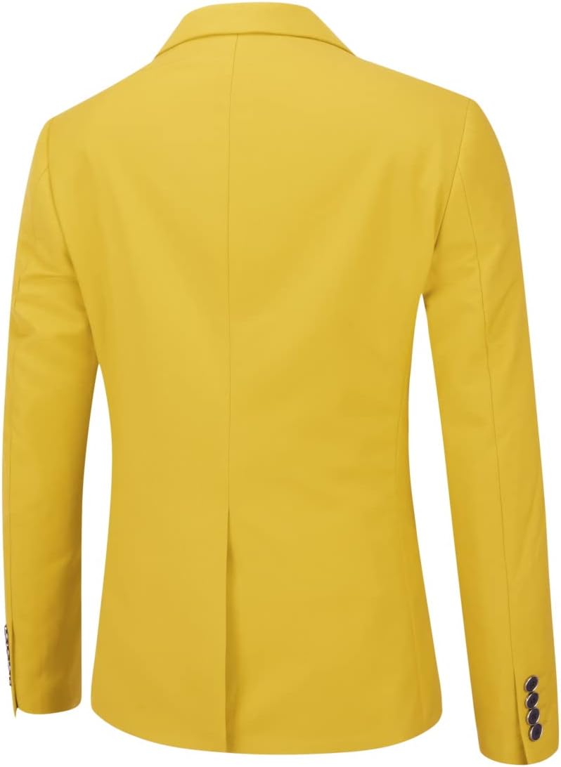 YOUTHUP Herr blazer Slim Fit 2 knappar formell vardaglig kostym jacka bröllop smoking jackor