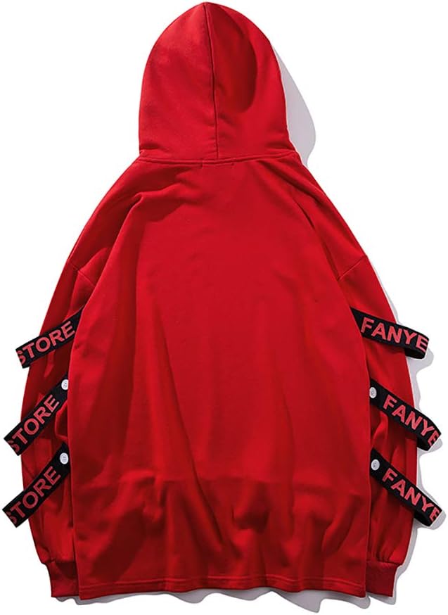 Hello MrLin Herr Techwear Japansk Harajuku Hoodie Hip Hop Stil Urban Streetwear