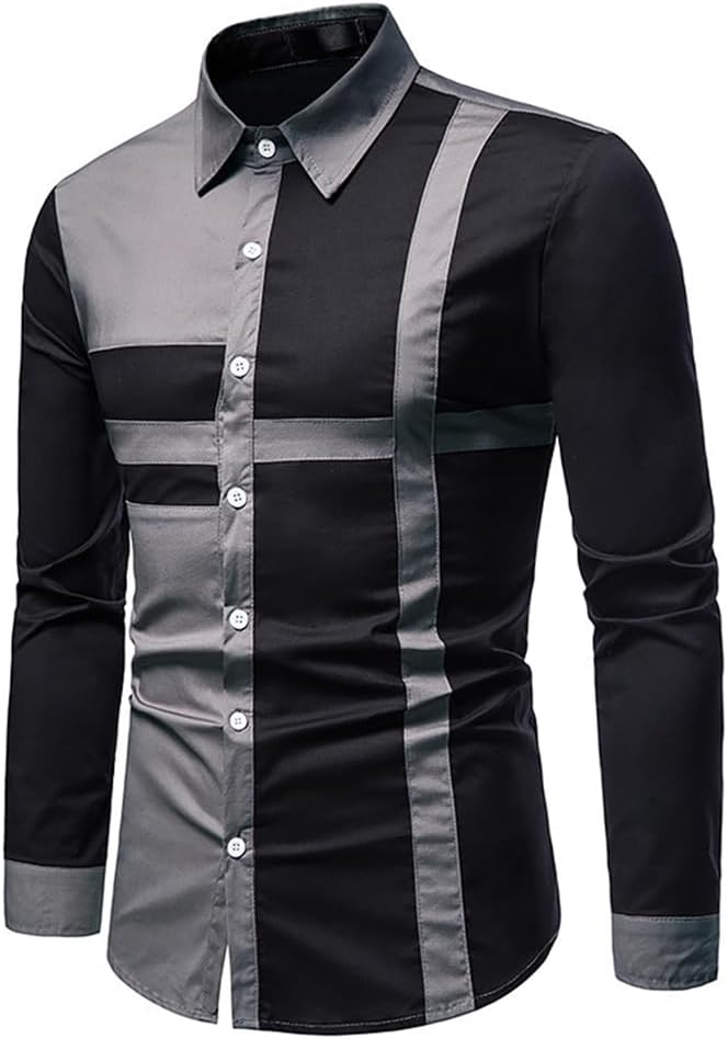 Västernskjortor för män långärmade smal passform cowboy casual button-down-skjorta herr casual button down denim skjortor långärmad klänning skjorta herr klänning skjortor långärmad business klassiska