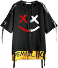 Hello MrLin Herr Techwear Hip Hop T-shirt Streetwear Fashion Kortärm Top