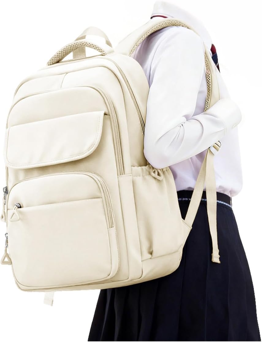 HYC00 Skolryggsäck Flicka Skolväska Lätt Ryggsäck Tjej Tonåring Bokväskor Skola Skolväskor Pojkar Laptop Ryggsäck Dam 14 Tum College Bag Fritidsryggsäck för Kvinnor Casual Dagsryggsäck,Blå