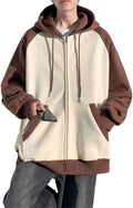 Pohullan Huvtröja kappa män vår höst dragkedja huvtröjor solid hiphop bomull cardigan jacka tröja