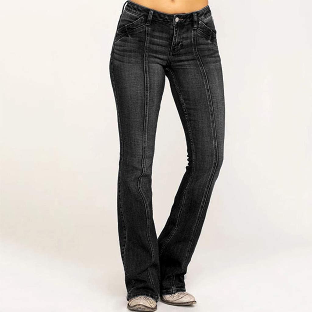 Jeans Kvinnor Hög Midja Denim Byxor Stretch Bekväma Jeans Bekväma Push Up Byxor Med Fickor Mode Baggy Stil Avslappnad För Kontor, Fritid Och Daglig Användning