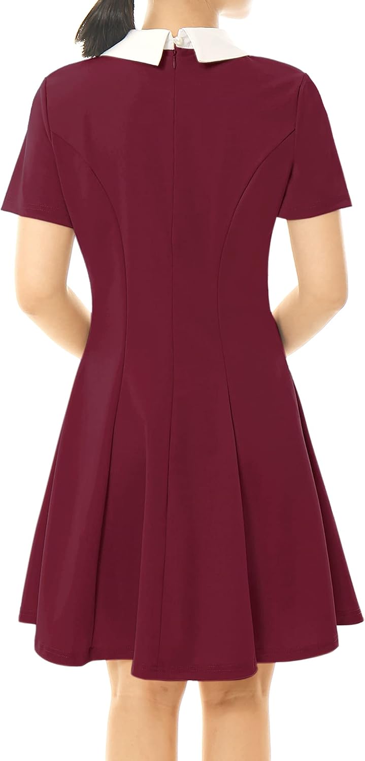 Allegra K dam Vintage Dress A-linje