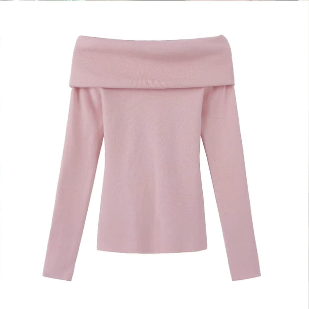 Off Shoulder-tröjor For Kvinnor Långärmade One Shoulder-skjortor Casual Dressy Blusar Sexig Slim Fit Club Shirt Crop Tops