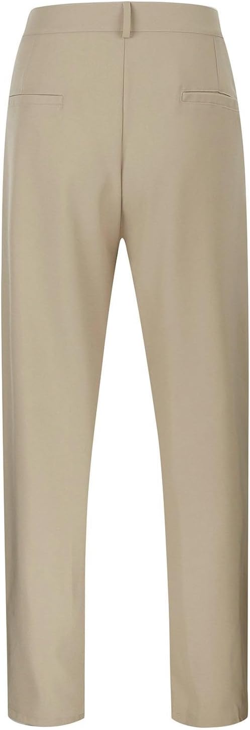 Chino byxor herr stretch enfärgade kostymbyxor eleganta affärsbyxor raka ben chinos byxor säckig andas sommarbyxor elastisk midja fritidsbyxor bekväma slim fit herrbyxor