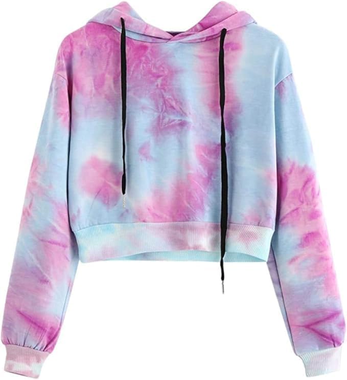 Tröjor för kvinnor, huvtröja, kort, crop top huvtröja