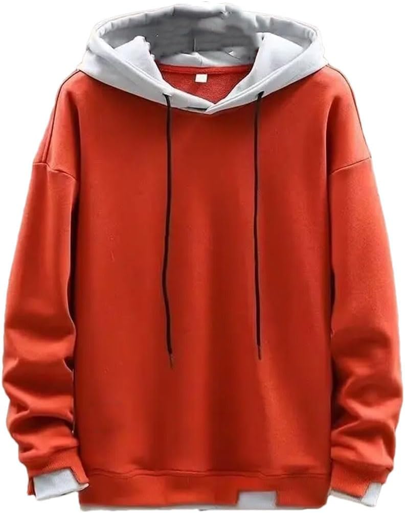 Huvtröjor för män Street Pullover Långärmad lappverk sweatshirt män streetwear huvtröja