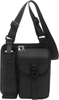 Sling Bag - Polyester Sling Shoulder-ryggsäck | Bandväska med stativ dagligt slitage | Bälte andas med vadderad rygg för arbete eller resor, handsfree-bekvämlighet,
