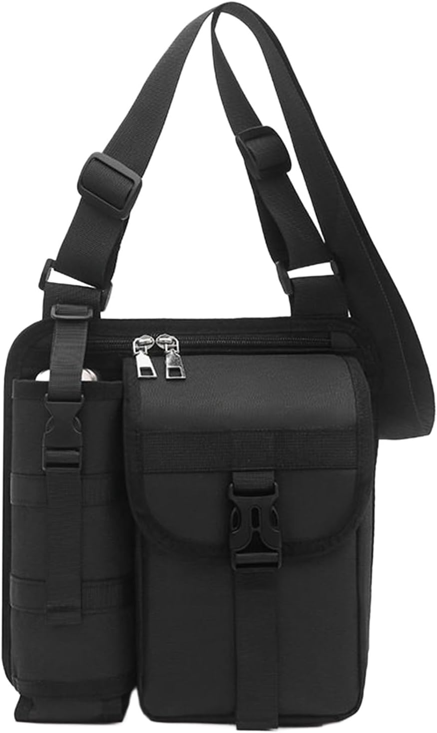Sling Bag - Polyester Sling Shoulder-ryggsäck | Bandväska med stativ dagligt slitage | Bälte andas med vadderad rygg för arbete eller resor, handsfree-bekvämlighet,