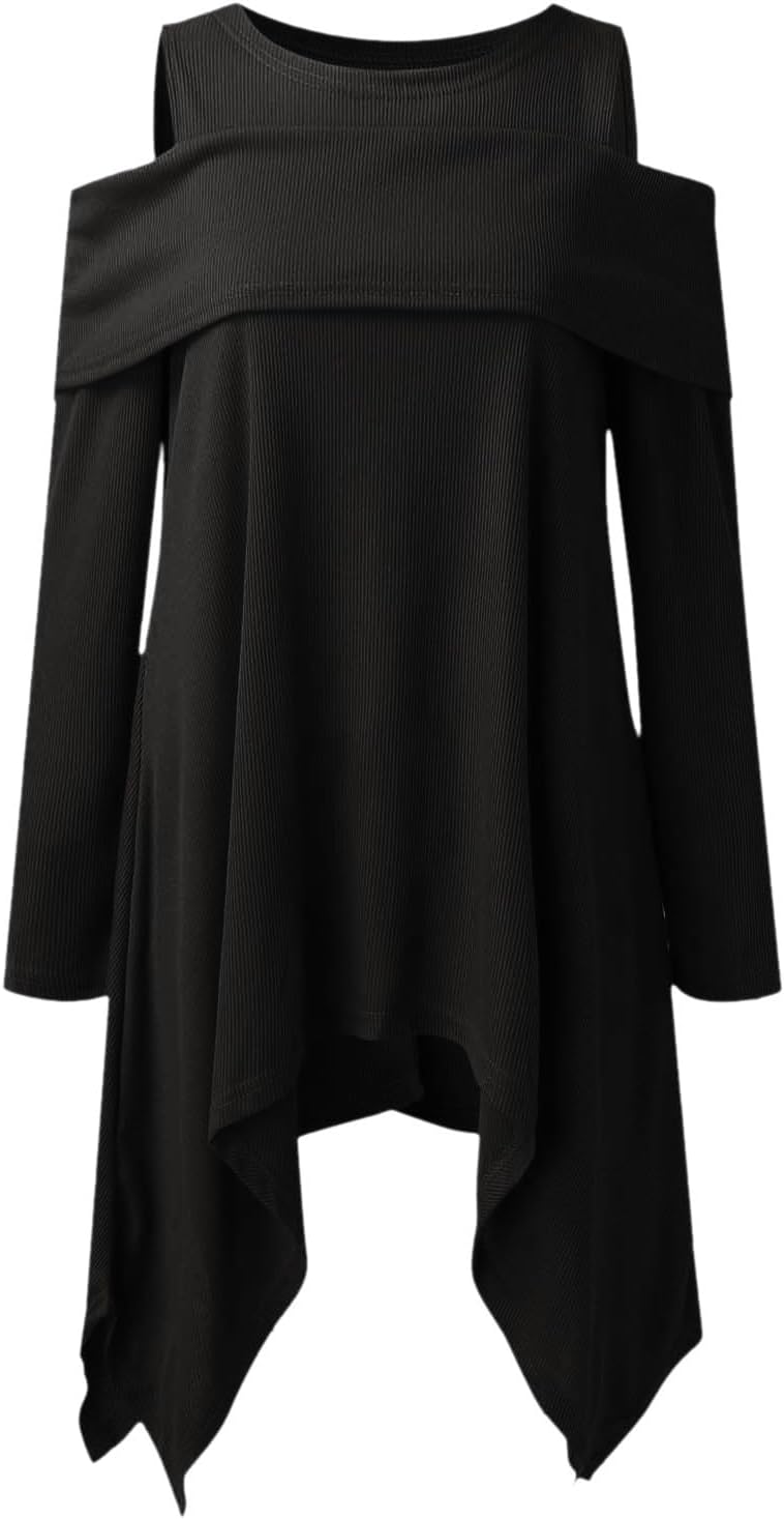 Snö långärmade skjortor dam långärmade blusar formell solid tunika toppar att bära med leggings avslappnade toppar för kvinnor trendig damer bomulls t-shirt