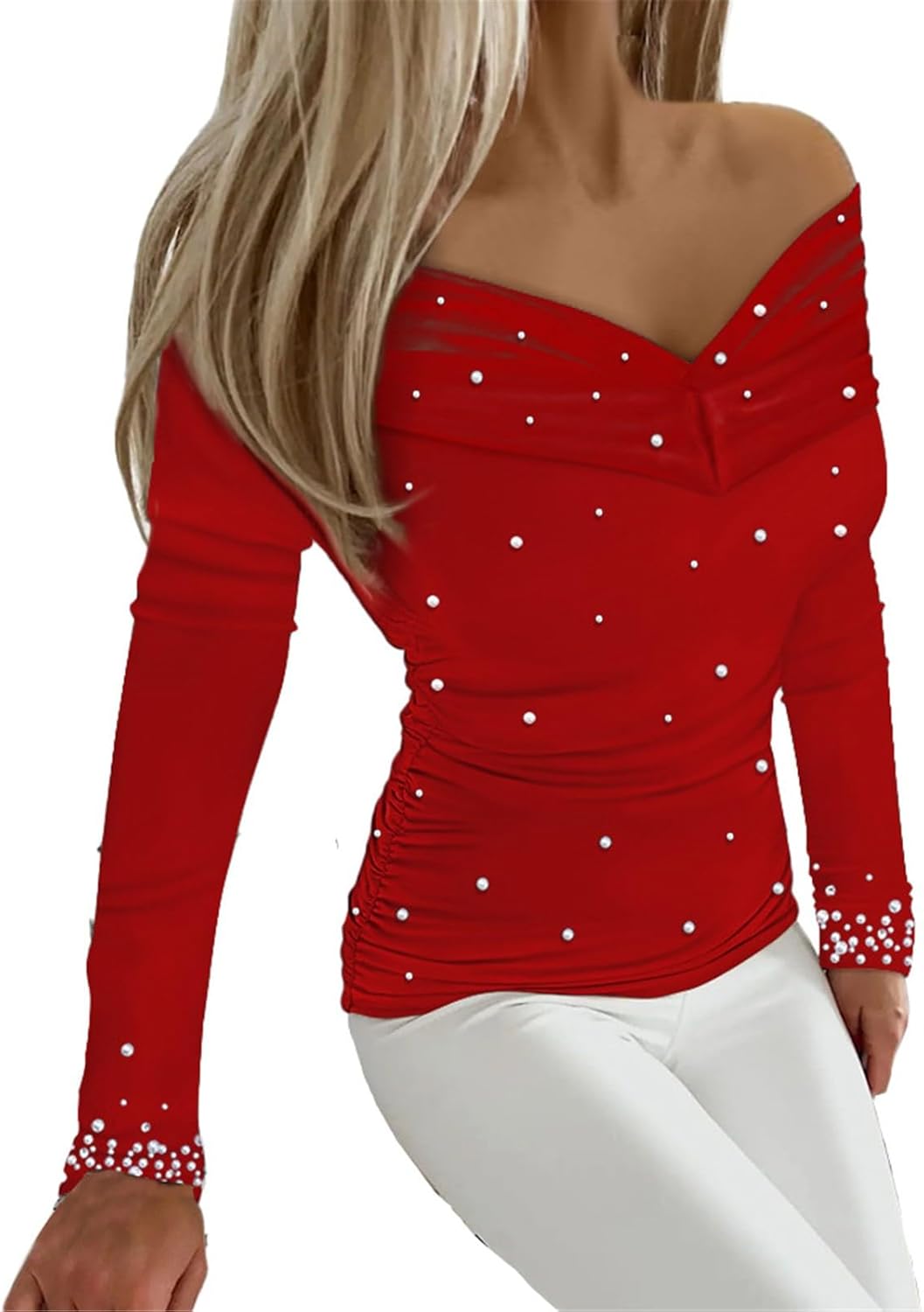 Glittertoppar damer festival blus glitter skjorta smal passform klubbkläder sexig långärmad rave party damtröja trendig nyårsafton outfit glamour skjortblus paljetter topp damer v-ringad