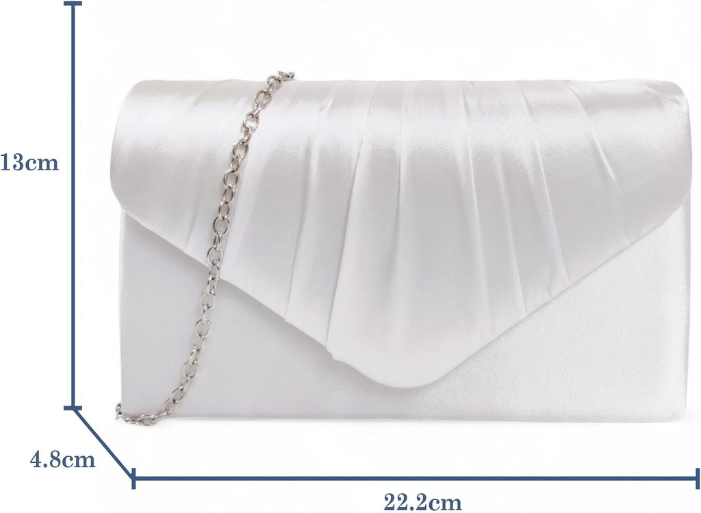 fi9® DAMER SATIN PARTY BORD BRIDAL EVENING CLUTCH HANDVÄSKA Handväska
