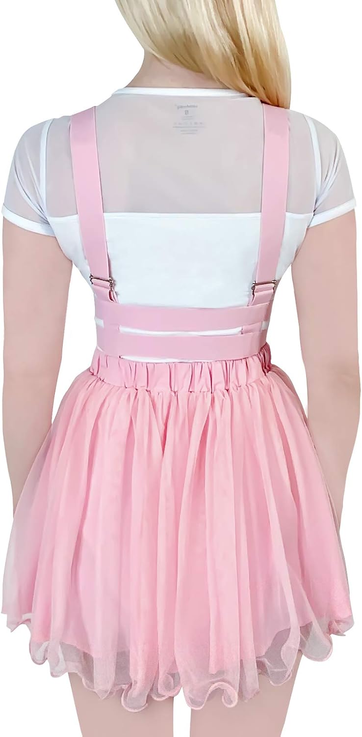 LittleForBig Mesh overall kjol Romper – Heartbreaker Overall Kjol