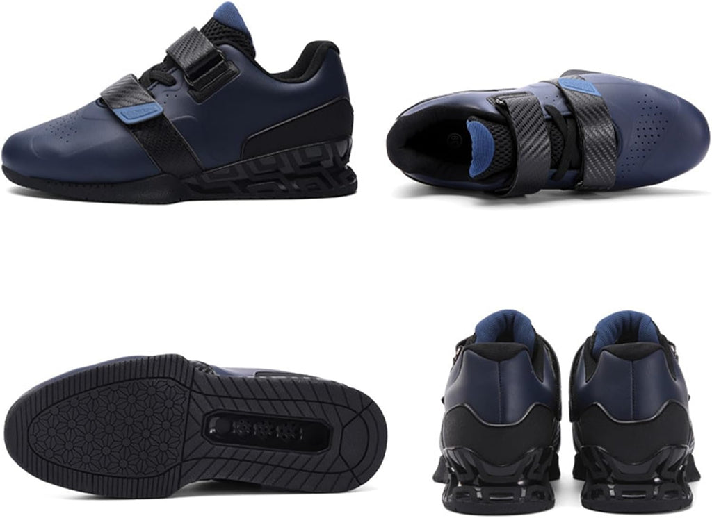 Tyngdlyftningsskor för män, Styrkelyft Bodybuilding Squat Skor Gym Cross Trainers Skor